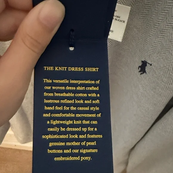 Polo by Ralph Lauren Light Gray Dress Shirt - Picture 4 of 5